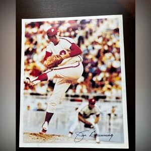 Photograph Card of Phillies Jim Bunning